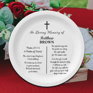Celebration Of Life Bible Verse Funeral Paper Plates