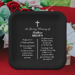 Celebration Of Life Bible Verse Funeral Paper Plates