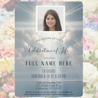 Celebration of Life - Calm Waters Invitation