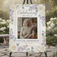 Celebration of life decoration memorial sign