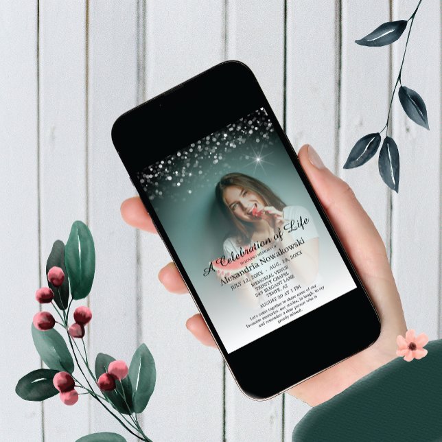 Celebration of Life Elegant and Tasteful Funeral Invitation (Creator Uploaded)