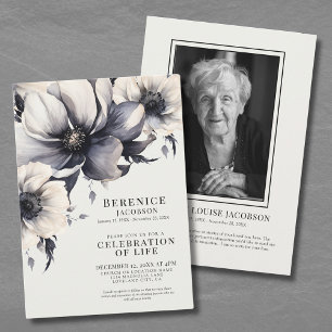 Celebration Of Life Elegant Memorial Service Invitation