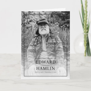 Celebration of Life Folded Service Memorial Program