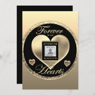 Celebration of Life - Forever in Our Hearts Invitation