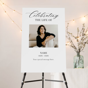 Celebration of Life Funeral Memorial Foam Boards