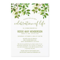 Celebration of Life | Funeral Memorial Nature Invitation Celebration of Life | Funeral Memorial Nature Invitation