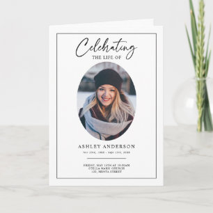 Celebration of Life Funeral Memorial Service Program