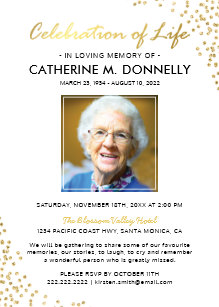 Death Invitations Zazzle