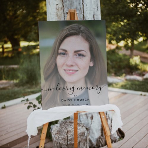 Celebration of Life Funeral Photo Welcome Sign