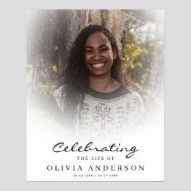 Celebration of Life Funeral Welcome Sign