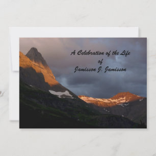 Celebration of Life, Glacier Sunrise, Mountain Invitation