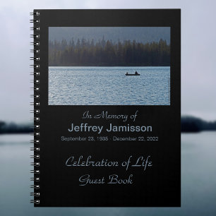 Celebration of Life Guest Book, Fishermen Notebook