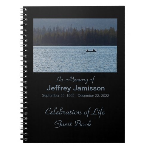 Celebration of Life Guest Book Fishermen Notebook