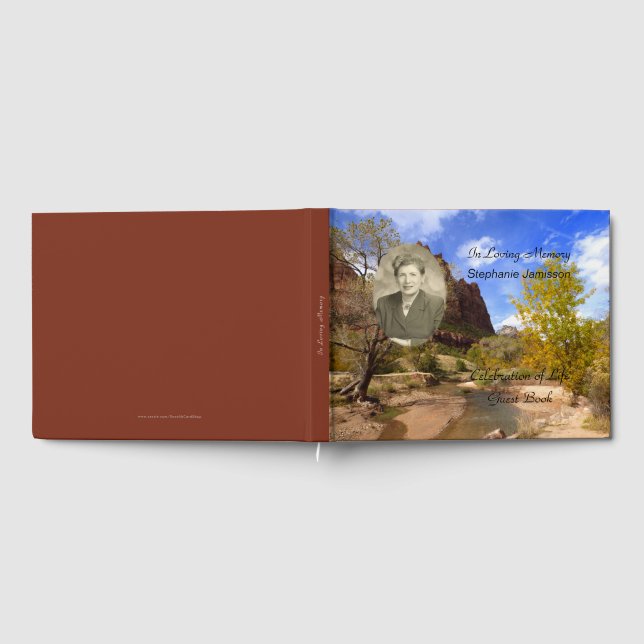 Celebration of Life Guest Book with Photo, Name (Full)