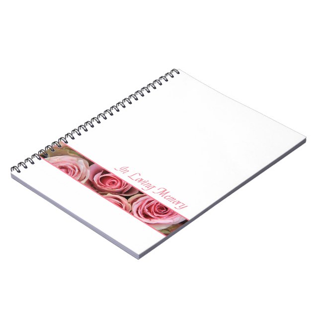 Celebration of Life guestbook Notebook (Left Side)