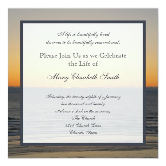 Death Celebration Of Life Invitation Wording 2