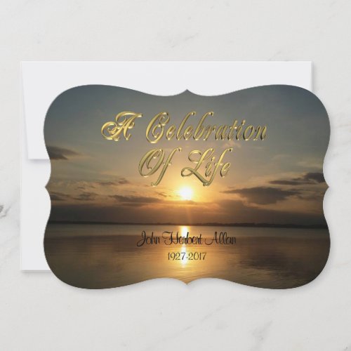 Celebration of life Invitation