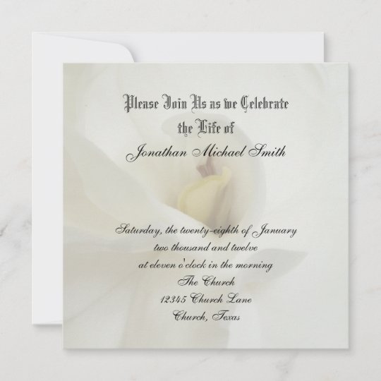 Celebration of Life Invitation | Zazzle.com