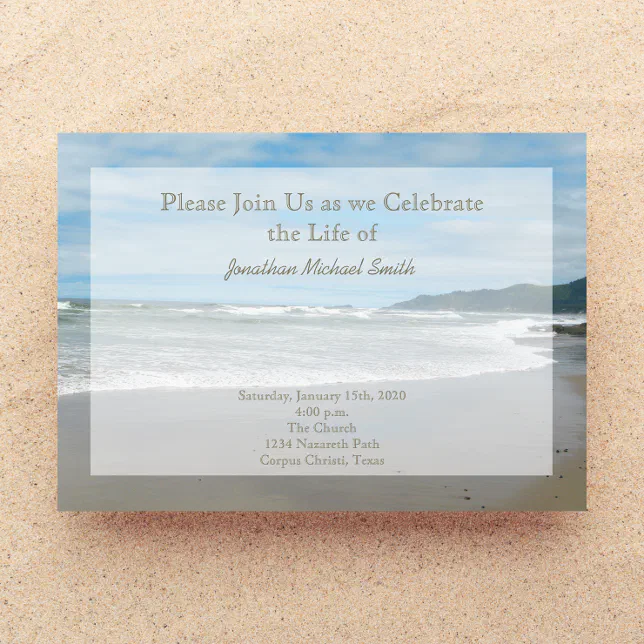 Celebration of Life Invitation | Zazzle