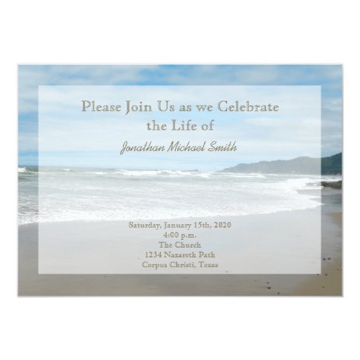 Celebration of Life Invitation | Zazzle