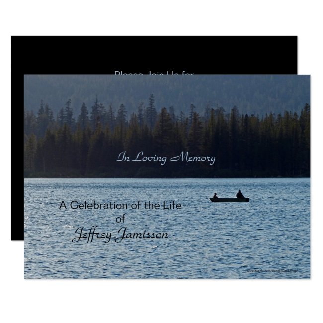 Celebration of Life Invitation, Fishermen