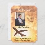 Celebration of Life Invite Airplane Pilot