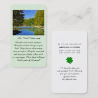 Celebration of Life Irish Blessing Prayer Card