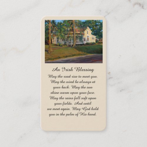 Celebration of Life Irish Blessing Prayer Card