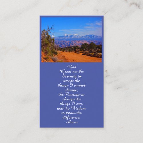 Celebration of Life Landscape Memorial Card