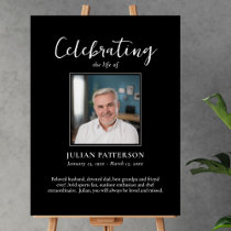 Celebration of Life Large Photo Welcome Funeral Foam Board