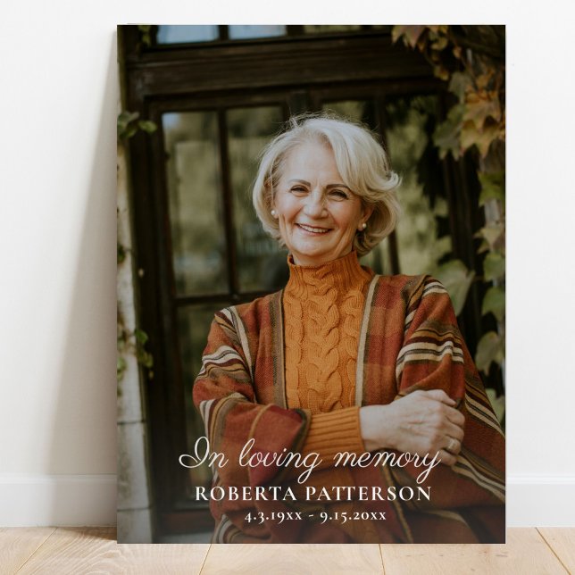 Celebration of Life Large Photo Welcome Funeral Foam Board (Creator Uploaded)