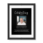 Celebration of Life Large Photo Welcome Funeral