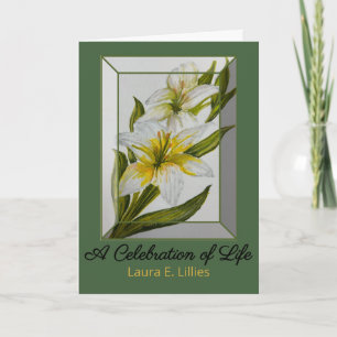 Celebration of Life Lilies Watercolor Program