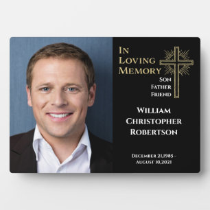 Celebration of Life Loving Memory Funeral Memorial Plaque