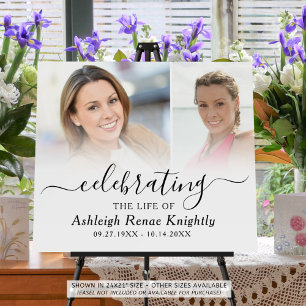 Celebration of Life Memorial 2 Photo Foam Board