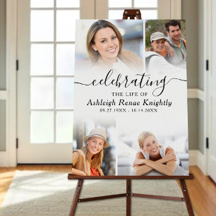 Celebration of Life Memorial 4 Photo Foam Board