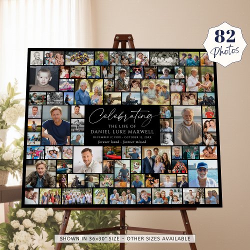  Celebration of Life Memorial 82 Photo Collage
