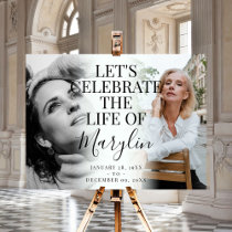 Celebration of Life Memorial Before & After Photo  Foam Board