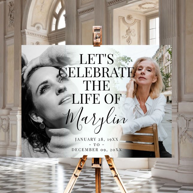 Celebration of Life Memorial Before & After Photo  Foam Board (Creator Uploaded)