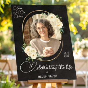 Celebration of Life, Memorial Floral Photo Funeral Foam Board