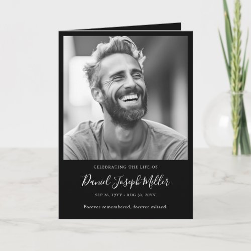 Celebration of Life Memorial Funeral Program