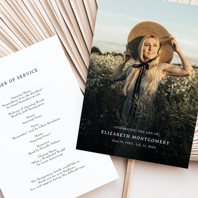 Celebration of Life Memorial Photo Program (Creator Uploaded)