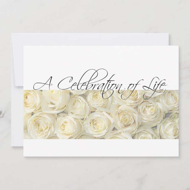 Celebration of Life Memorial Service Invitation (Front)