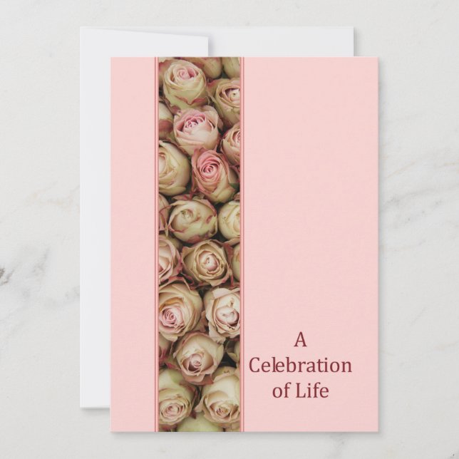 Celebration of Life Memorial Service Invitation (Front)