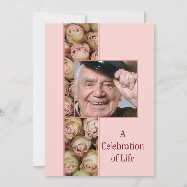 Celebration of Life Memorial Service Invitation (Front)