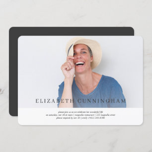 Celebration of Life Modern Simple Elegant Invitation