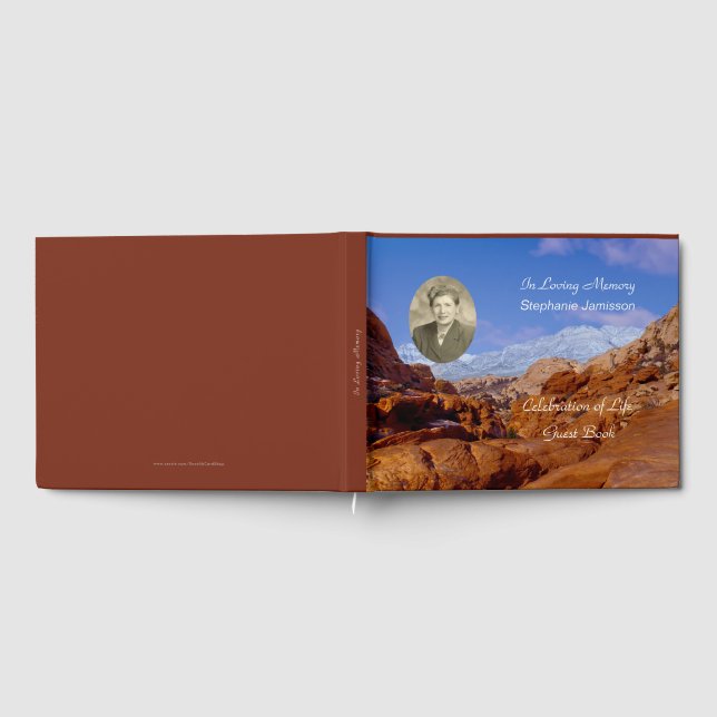 Celebration of Life, Name, Photo Guest Book (Full)