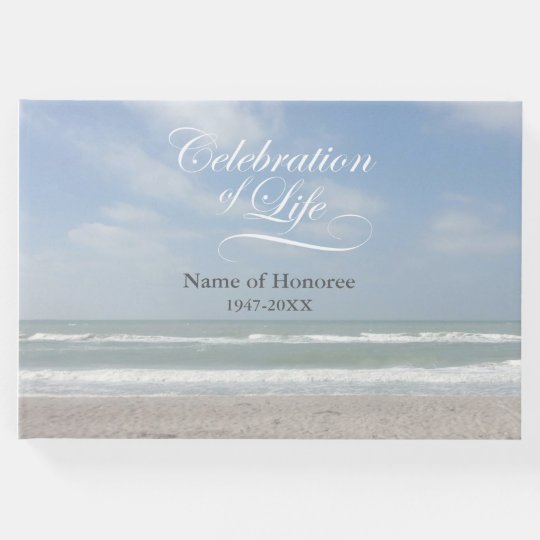 Celebration of Life Ocean Memorial Guest Book