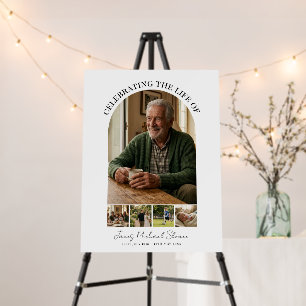 Celebration Of Life Party Welcome Sign, funeral Foam Board