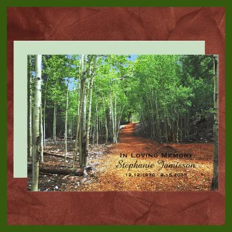 Celebration of Life Path Thru the Aspen Aspens